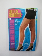 Neon Pink Footless Fishnet Stocking