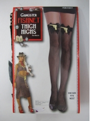Gangster Fishnet Thigh High Stocking