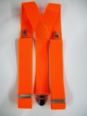 Orange Suspenders - Costume Accessories