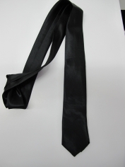 Black Skinning tie - Costume Accessories