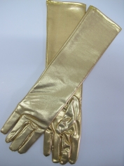 Metallic Gold Gloves