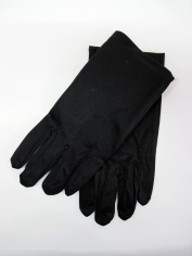 Short Black Gloves