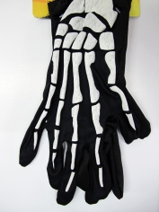 White Skeleton Wrist Bone Gloves