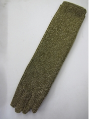 Long Gold Glitter Gloves