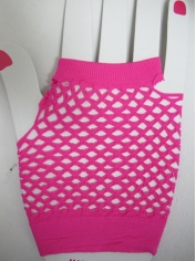 Neon Pink Short Mesh Gloves