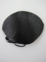 Black Satin Pirate Eye Patch