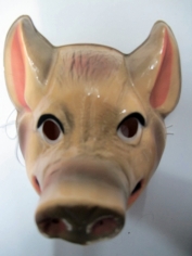 Pig Mask - Plastic Animal Mask