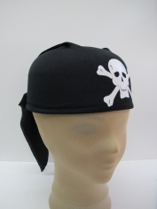 Black Pirate Cap - Hat