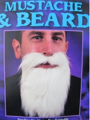 White Mustache and Beard- Make up