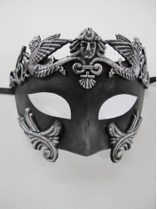 Roman Mask Black - Masquerade Masks